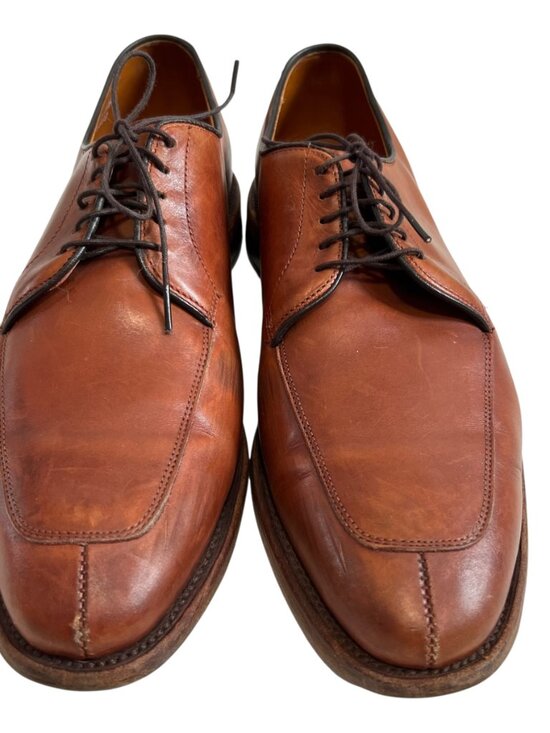 Allen Edmonds dress shoes Delray brown leather lace up mens 10 D oxfords main image 13